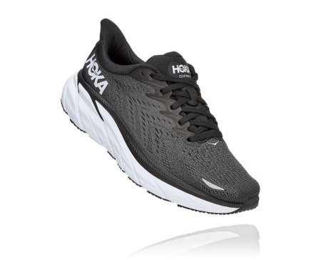 Hoka One One Clifton 8 Ženske Pohodni Čevlji Črna / Bela SI-503467D